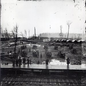 Confederate Batteries at Johnsonville, Tennessee by American Photographer